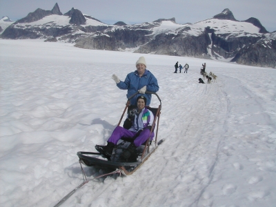 Sledding.
