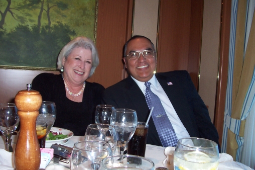 Mary Ann and Rudy dressed up.