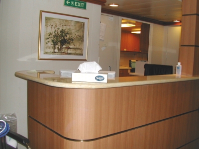 Coral Princess medical area.