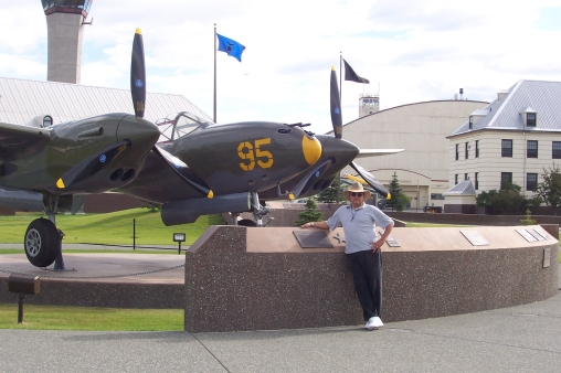 Static display of F-15, C-130, F-86, F-102 , and F-4.