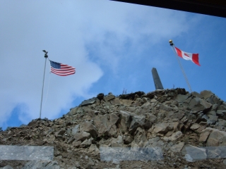 Crossing the border.
