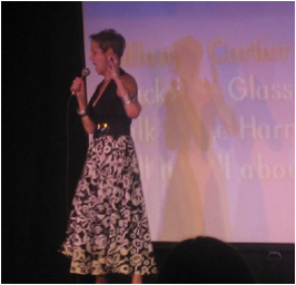 Shirley at Karaoke